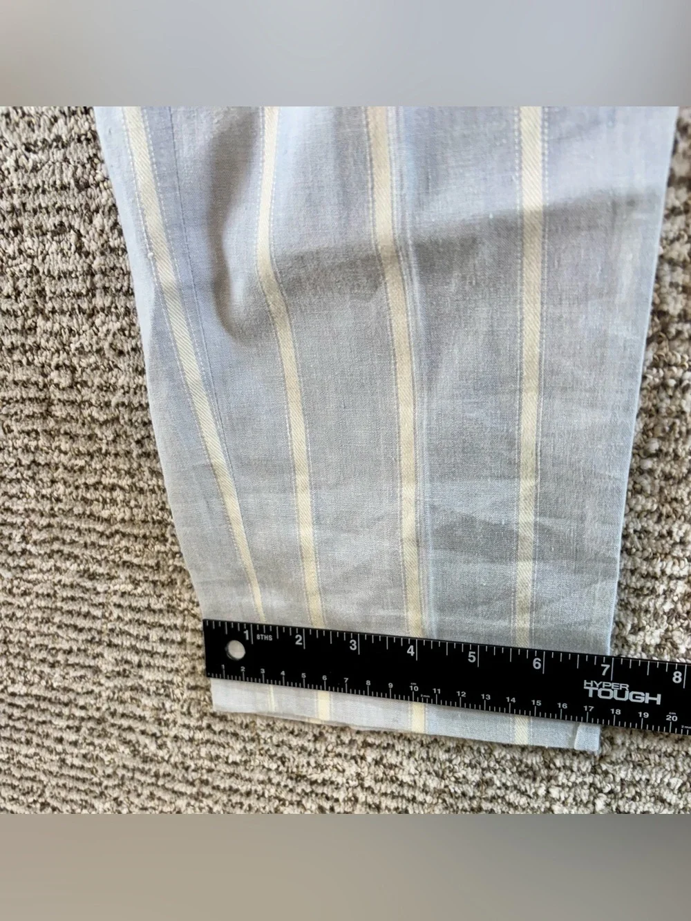 Banana Republic Women’s Size 4‎ Blue-White Avery Linen-Blend Pants